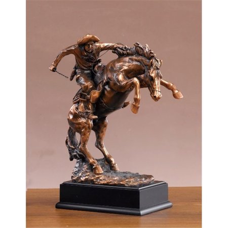 MARIAN IMPORTS Marian Imports F54080 Pony Express Bronze Plated Resin Sculpture 54080